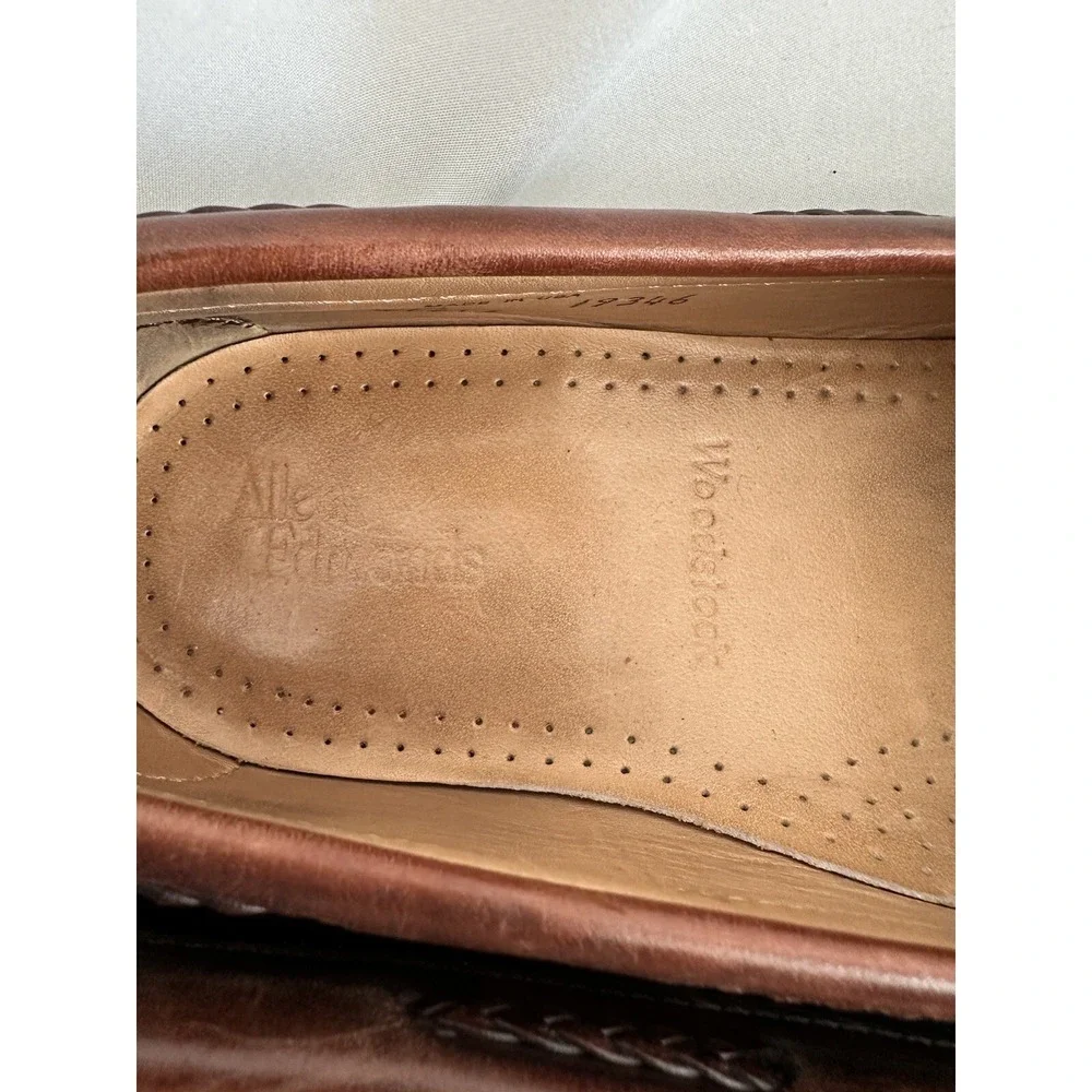 Allen Edmonds Woodstock Kiltie Loafers 26987 Brown Black USA Mens 11 B Two Tone